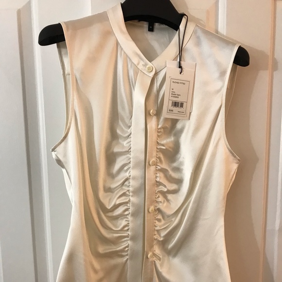 THEORY satin blouse NWT